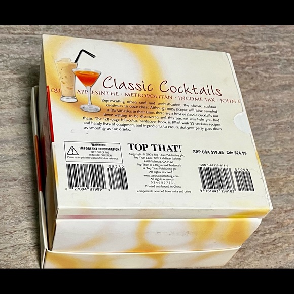 NIB Top that! Classic Cocktails shaker set with book - Picture 8 of 16